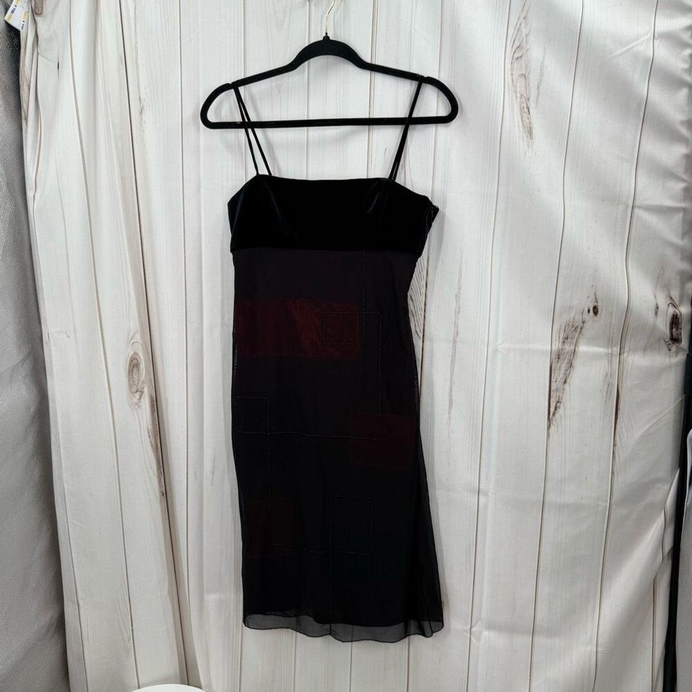 Vintage Laundry by Shelli Segal Women’s 6 90s Velvet Dress